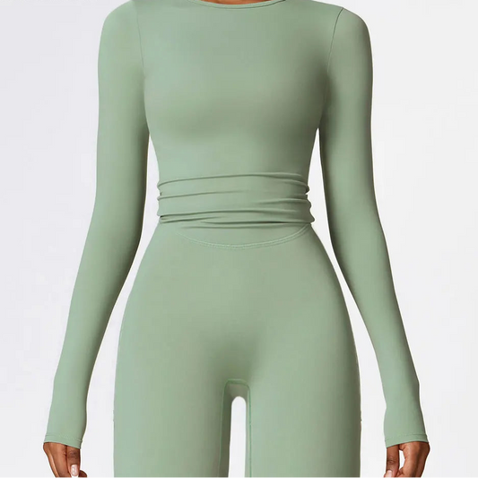 Seamless Long-Sleeve Activewear Set