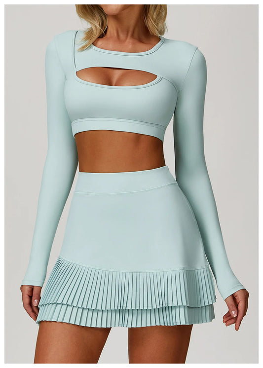 Crop Top & Skirt Sports wear