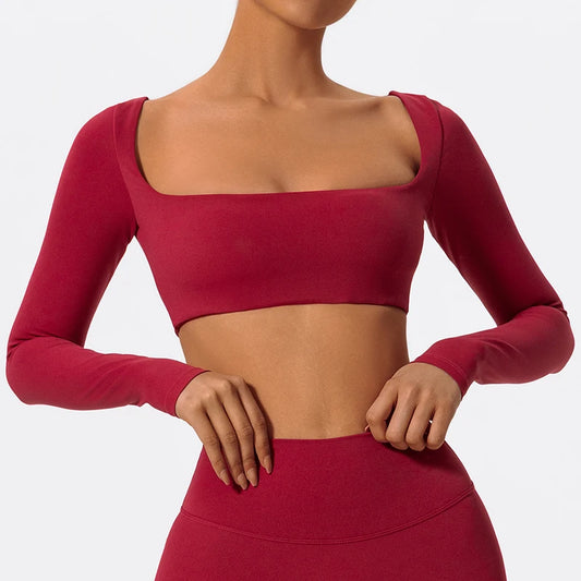 Sports Long sleeved Women Gym Fitness Wear