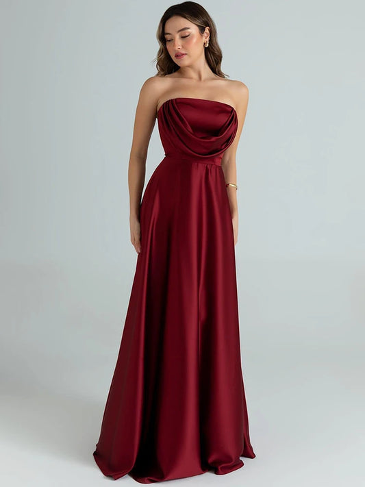 Strapless Sculpted  Gown