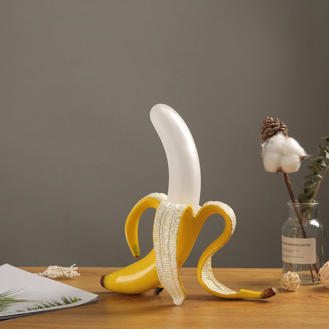 "Stylish Italian Banana Desk Lamp: Illuminate Your Bedroom or Living Room with Modern Glass Night Lights and Enhance Your Home Decor"