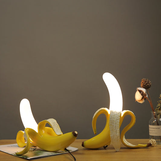 "Stylish Italian Banana Desk Lamp: Illuminate Your Bedroom or Living Room with Modern Glass Night Lights and Enhance Your Home Decor"